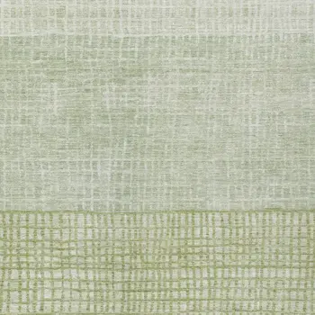 5' X 8' Sage And Ivory Geometric Washable Indoor Outdoor Area Rug