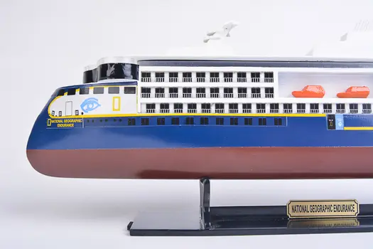 4" Unfinished Wood Hand Painted Model Boat