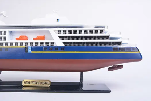 4" Unfinished Wood Hand Painted Model Boat