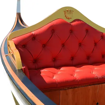 71" Unfinished Wood Hand Painted Model Boat