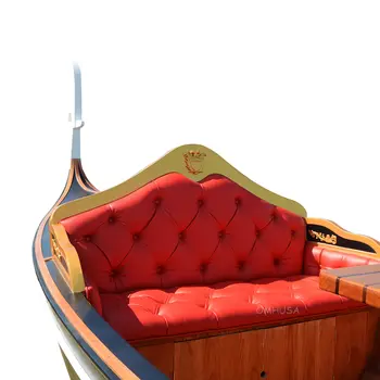 71" Unfinished Wood Hand Painted Model Boat