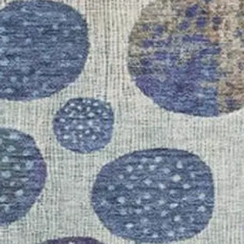 10' X 14' Navy Blue And Ivory Geometric Washable Indoor Outdoor Area Rug