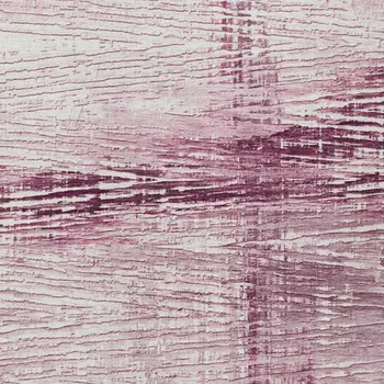 3' X 5' Blush And Ivory Striped Washable Indoor Outdoor Area Rug