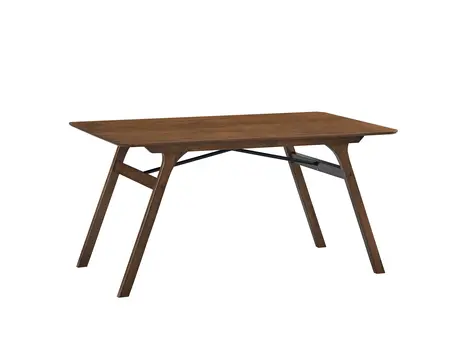 59" Walnut Wood Dining Table
