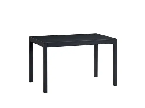 47" Black Wood Dining Table