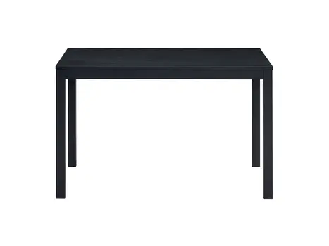 47" Black Wood Dining Table
