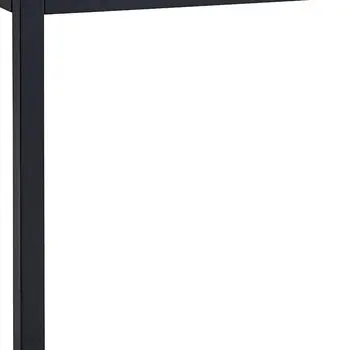 47" Black Wood Dining Table