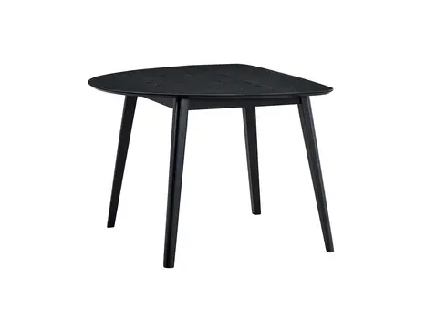 43" Black Wood Dining Table