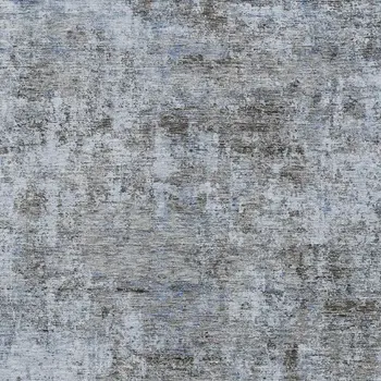8' X 10' Blue And Taupe Abstract Washable Indoor Outdoor Area Rug