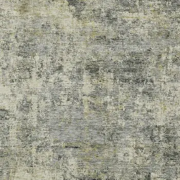 10' X 14' Pewter And Beige Abstract Washable Indoor Outdoor Area Rug