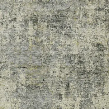 10' X 14' Pewter And Beige Abstract Washable Indoor Outdoor Area Rug
