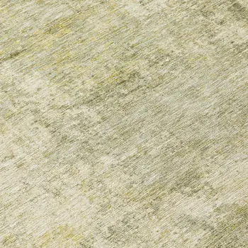8' Sage And Beige Round Abstract Washable Indoor Outdoor Area Rug