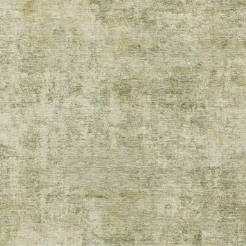 9' X 12' Sage And Beige Abstract Washable Indoor Outdoor Area Rug
