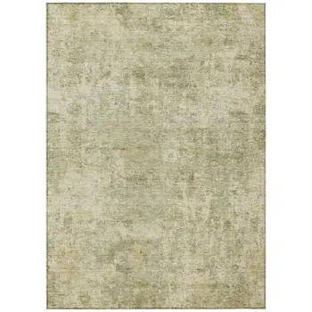 10' X 14' Sage And Beige Abstract Washable Indoor Outdoor Area Rug