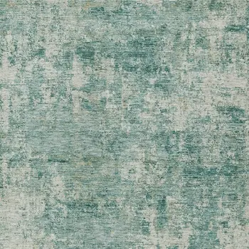 10' X 14' Teal Blue And Beige Abstract Washable Indoor Outdoor Area Rug