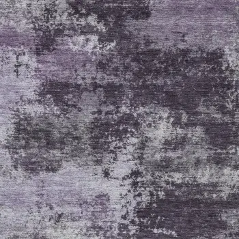 10' X 14' Purple And Ivory Abstract Washable Indoor Outdoor Area Rug