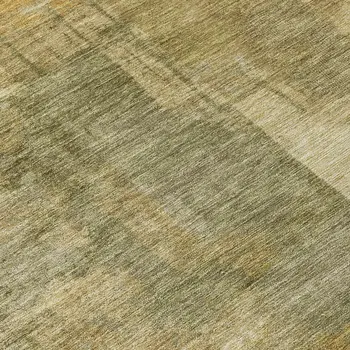 8' Khaki Beige And Wheat Round Abstract Washable Indoor Outdoor Area Rug