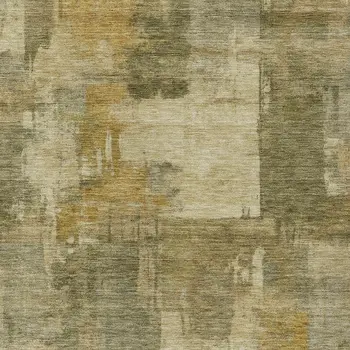 8' X 10' Khaki Beige And Wheat Abstract Washable Indoor Outdoor Area Rug