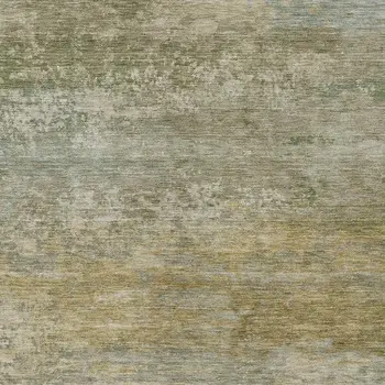 3' X 5' Beige And Fern Green Abstract Washable Indoor Outdoor Area Rug