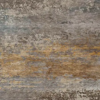 8' X 10' Brown Gray And Purple Abstract Washable Indoor Outdoor Area Rug
