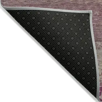 3' X 5' Merlot Beige And Blush Abstract Washable Indoor Outdoor Area Rug