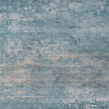8' X 10' Sky Blue And Gray Abstract Washable Indoor Outdoor Area Rug