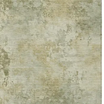 3' X 5' Sage And Beige Abstract Washable Indoor Outdoor Area Rug