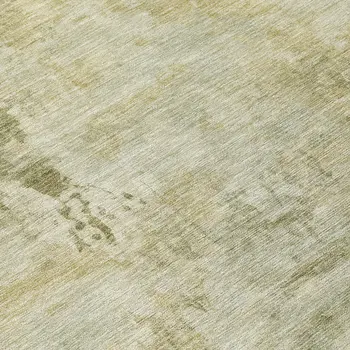 5' X 8' Sage And Beige Abstract Washable Indoor Outdoor Area Rug