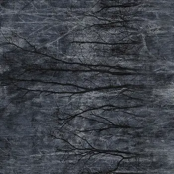 10' X 14' Charcoal And Gray Floral Washable Indoor Outdoor Area Rug