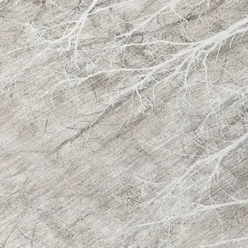 8' Silver And Gray Round Floral Washable Indoor Outdoor Area Rug