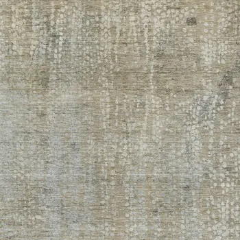 5' X 8' Beige And Ivory Abstract Washable Indoor Outdoor Area Rug