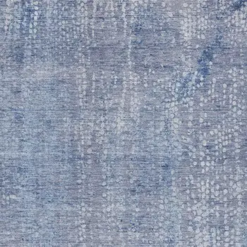 10' X 14' Blue And Ivory Abstract Washable Indoor Outdoor Area Rug
