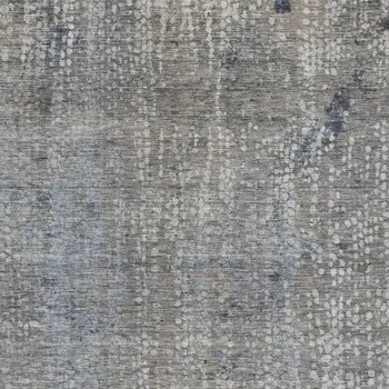 9' X 12' Taupe And Ivory Abstract Washable Indoor Outdoor Area Rug