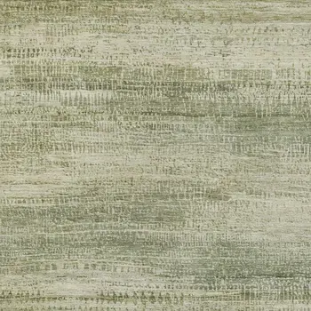 9' X 12' Artichoke Green And Beige Abstract Washable Indoor Outdoor Area Rug