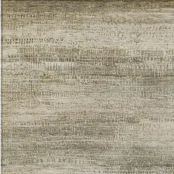 9' X 12' Taupe And Beige Abstract Washable Indoor Outdoor Area Rug