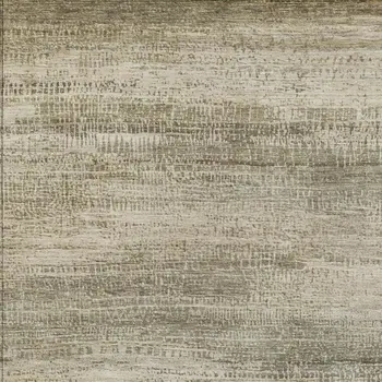 9' X 12' Taupe And Beige Abstract Washable Indoor Outdoor Area Rug