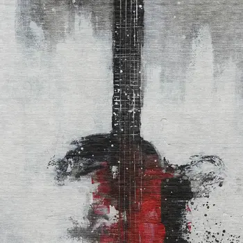 3' X 5' Gray Charcoal And Red Abstract Washable Indoor Outdoor Area Rug