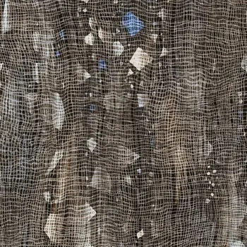 8' X 10' Chocolate And Beige Abstract Washable Indoor Outdoor Area Rug