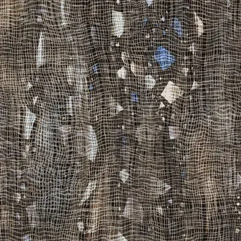 8' X 10' Chocolate And Beige Abstract Washable Indoor Outdoor Area Rug