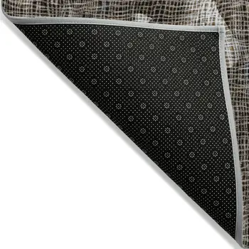 8' X 10' Chocolate And Beige Abstract Washable Indoor Outdoor Area Rug