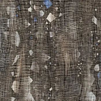 9' X 12' Chocolate And Beige Abstract Washable Indoor Outdoor Area Rug