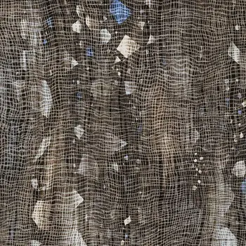 9' X 12' Chocolate And Beige Abstract Washable Indoor Outdoor Area Rug