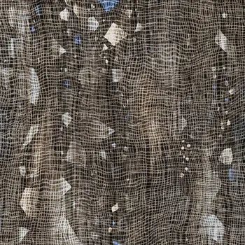 9' X 12' Chocolate And Beige Abstract Washable Indoor Outdoor Area Rug
