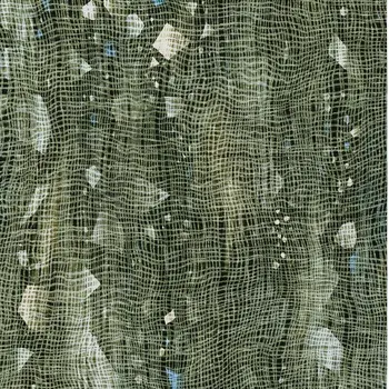 3' X 5' Fern Green And Beige Abstract Washable Indoor Outdoor Area Rug