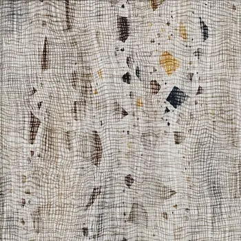 3' X 5' Linen And Gold Abstract Washable Indoor Outdoor Area Rug