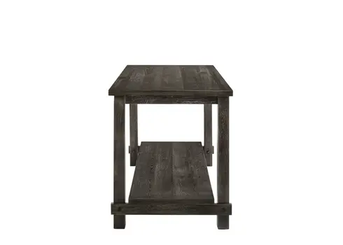 60" Gray Wood Dining Table