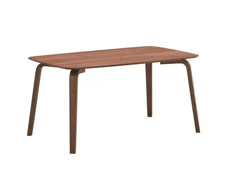 59" Walnut Wood Dining Table