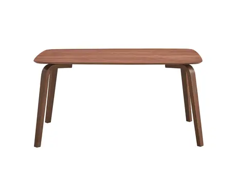 59" Walnut Wood Dining Table