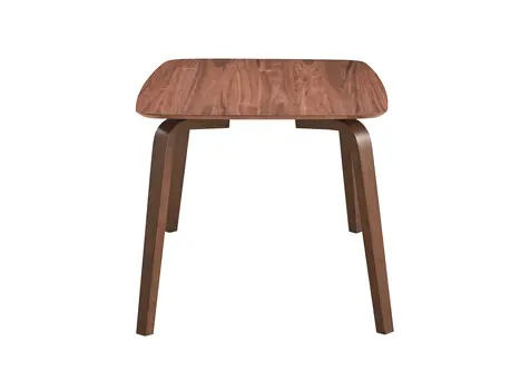 59" Walnut Wood Dining Table