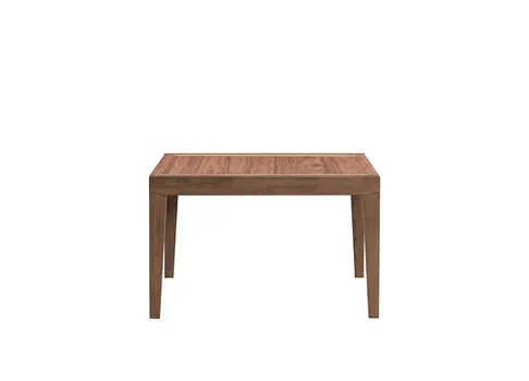 47" Walnut Wood Self-Storing Leaf Extendable Dining Table